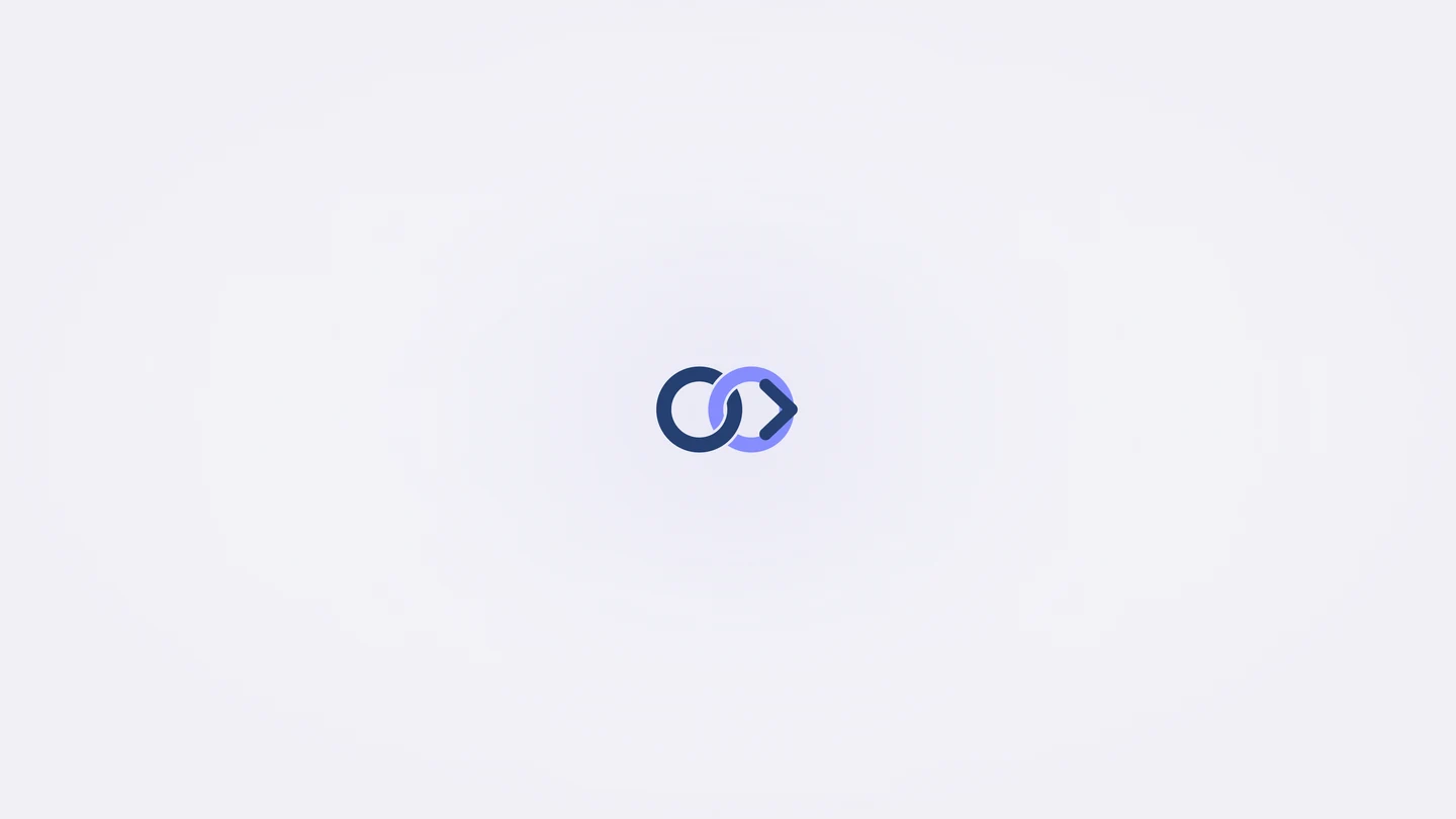 Fond d’écran clair avec le symbole OOZWEB centré et un halo violet discret